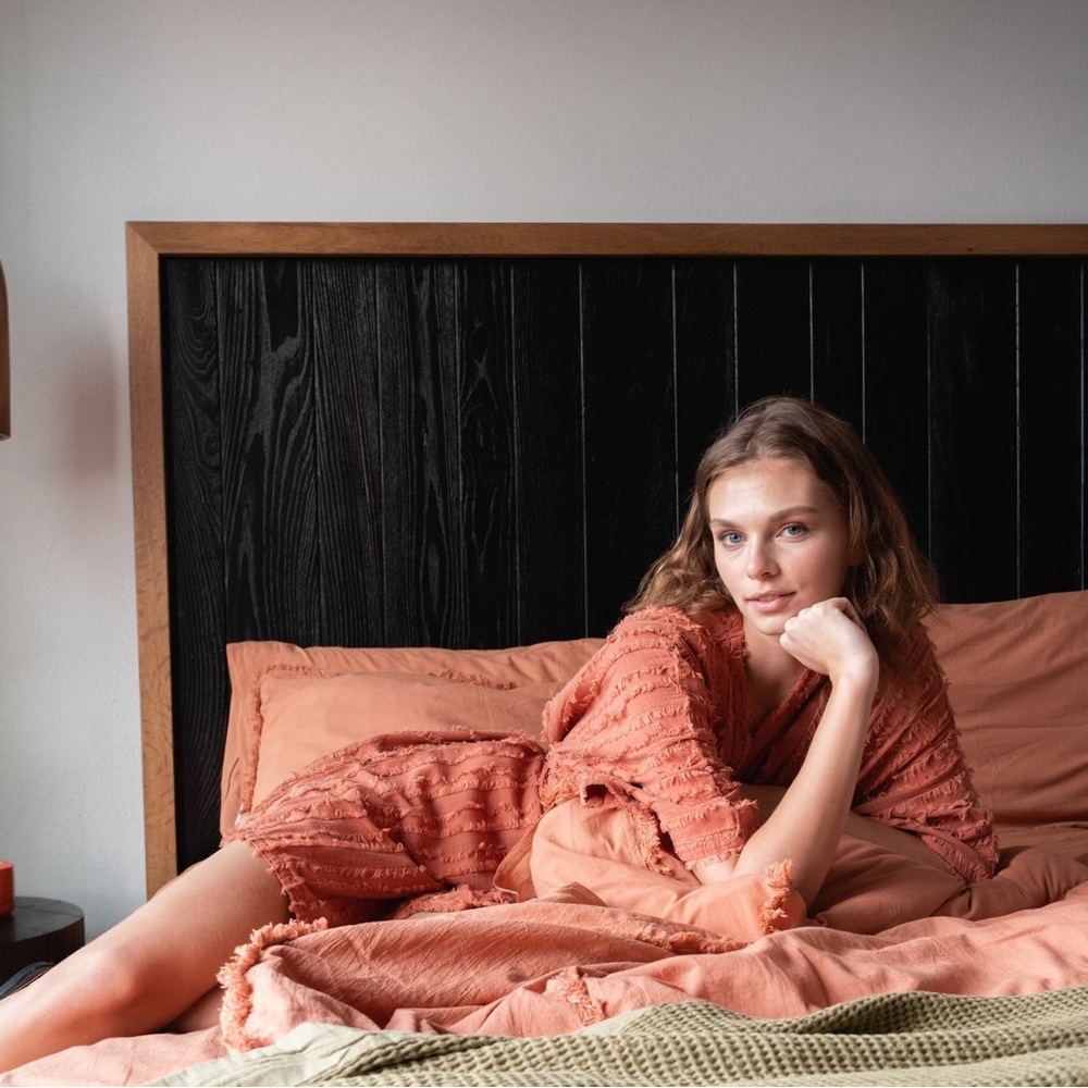 Buldan’s Eve Dress OSFA Dusky Red Orange Kimono Beach